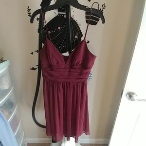 Red wine Bridal dress